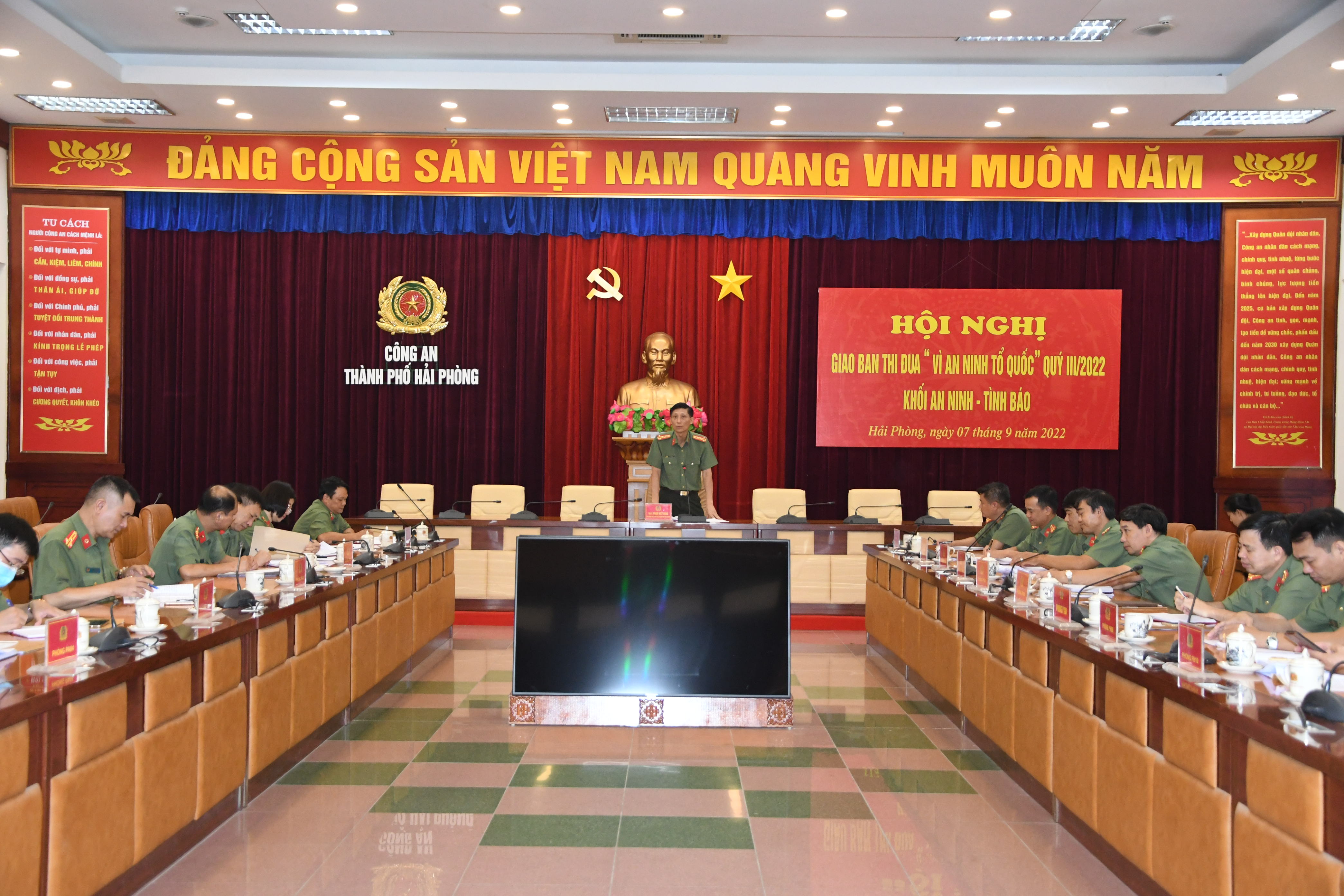 Khối An ninh – CATP: Triển khai 7 nhiệm vụ công tác thi đua quý 4 năm 2022